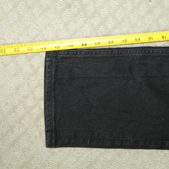 CALVIN KLEIN Black Straight Leg Woman's Hi Rise Jeans Size 8 x 27 in - Picture 5 of 6